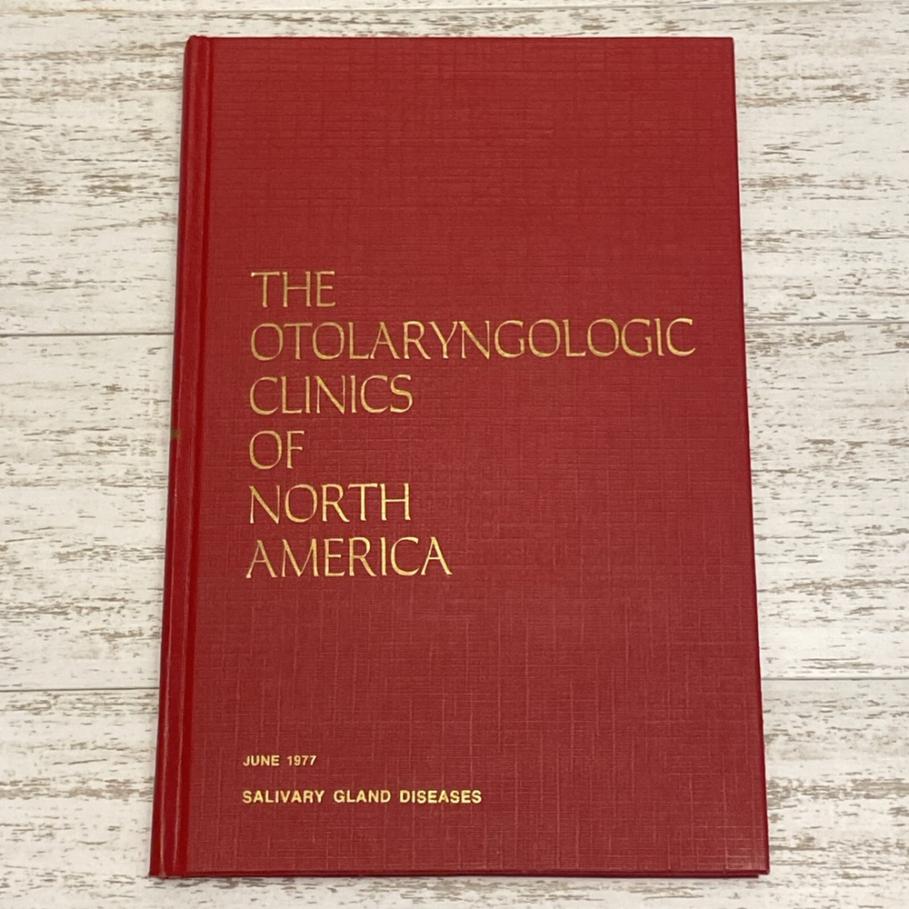 Vintage 1977 Otolaryngologic Clinics North America Salivary Gland Book